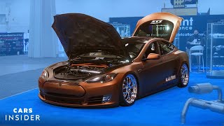 Rebuilding A Tesla With A Camaro Engine