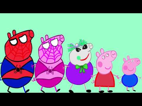 Peppa Pig George Crying kidneping SpiderMan Finger Family Nursery Rhymes Lyrics new episod