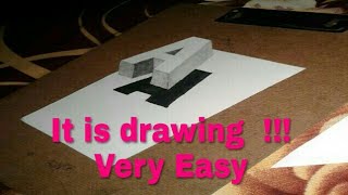 How to draw 3D letter with pencil | Floating A by Arts and Crafts 595 views 5 years ago 3 minutes, 41 seconds