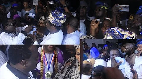 SAHEED OSUPA SURPRISE OBESERE WITH MILLIONS OF NAIRA ON HIS 60TH BIRTHDAY PARTY AND HOUSE WARMING