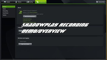 Recording your desktop/games with ShadowPlay