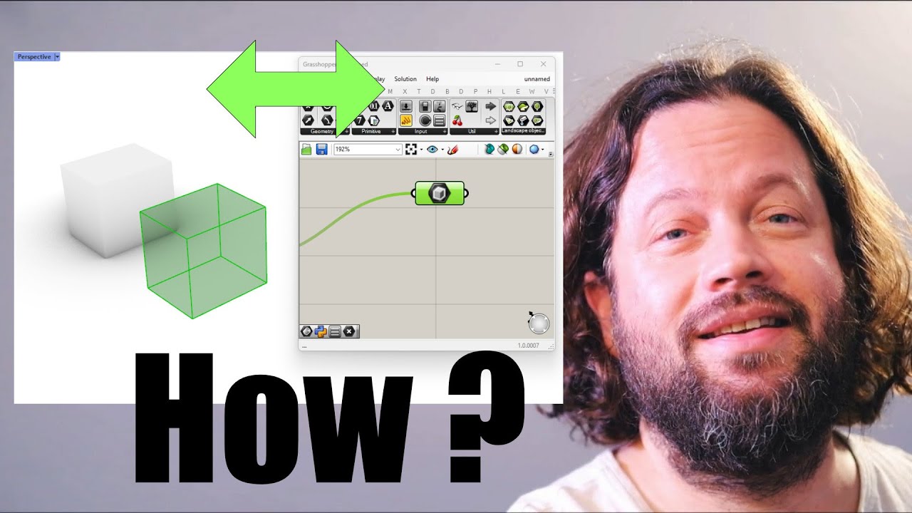 Основы Grasshopper для начинающих | Как связать объекты из Rhino с Grasshopper | #02