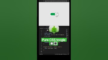 Toogle switch using HTML & CSS #webdevelopment #htmlcss #coding #shorts