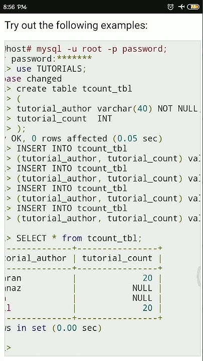 Handling Null Values in MySQL #mysql #database #databasemanagement ...