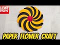 Paper Flower Craft Tutorial | LIVE [🔴]