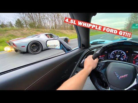 GUY IN A 1,000HP WHIPPLE FORD GT Says He Can BEAT My ZR1!!! *MASSIVE FLAMES!*