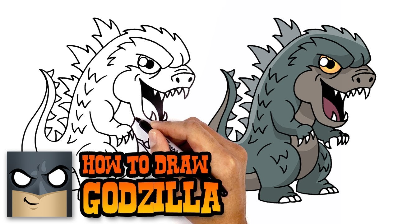 Godzilla Drawing Step By Step - Zipback