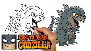 how to draw godzilla