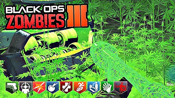 BLACK OPS 3 CUSTOM ZOMBIES MOD TOOLS! | GANJA FARM WITH A BUNCH OF CUSTOM WEAPONS!