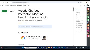 Arcade Chatbot: Interactieve revisiebot voor machine learning || Laboplossing || Google Arcade 2025