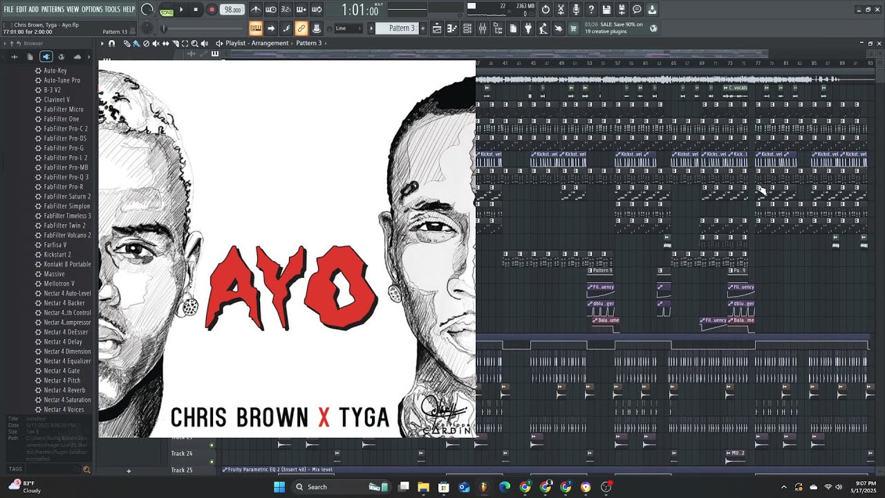 Chris Brown, Tyga - Ayo (Fl Studio Full Accurate Remake + FLP)