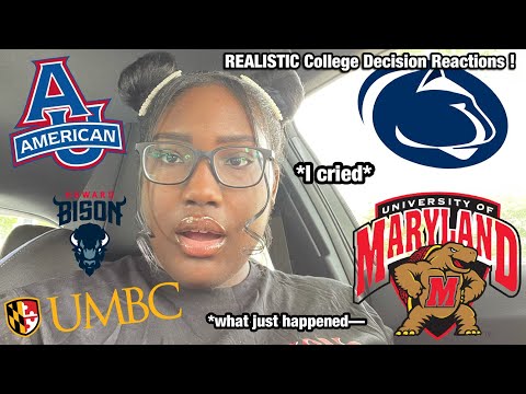 COLLEGE DECISION REACTIONS 2021! ( 20+ COLLEGES, University of Maryland, AU, UMBC, Penn) *emotional*