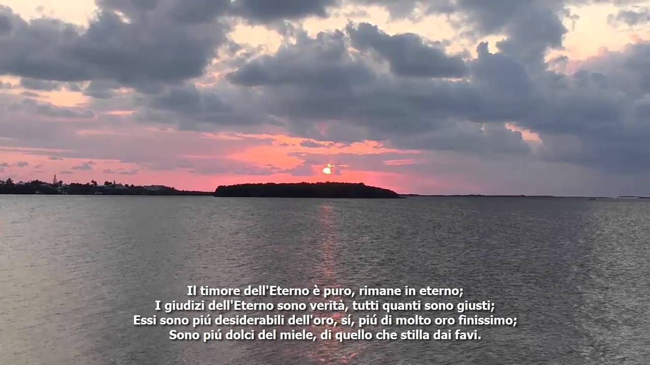 Salmi 19 - I cieli raccontano la gloria di Dio e il firmamento dichiara