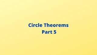 Circle Theorems (Part 5): The Perpendicular Bisector Theorem: CSEC Math: CXC Math: Adobe Math Lab