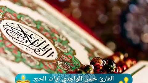 القارئ حسن الواجدي ايات الحج
