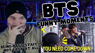 Metal Vocalist First Time Reaction - Being BTS's Staff Is Not Easy At All - Funny Moments