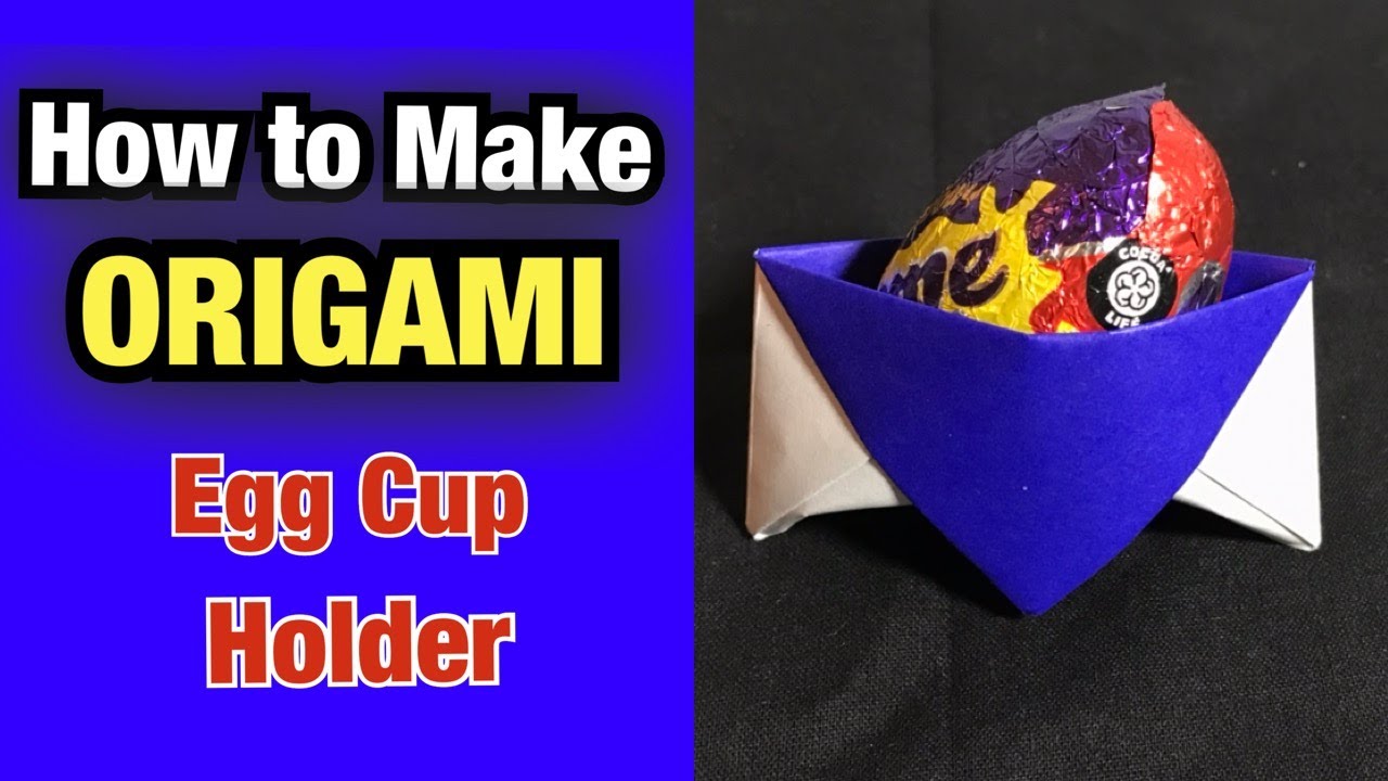 Origami Egg Cup Paper Egg Cup Tutorial Paper Craft Easy Origami YouTube