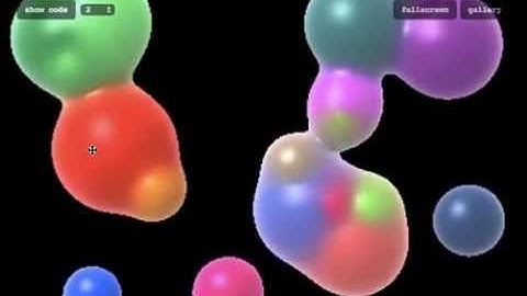 webgl glsl screenspace metaballs