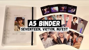 Setting up my first A5 binder and storing photocards!