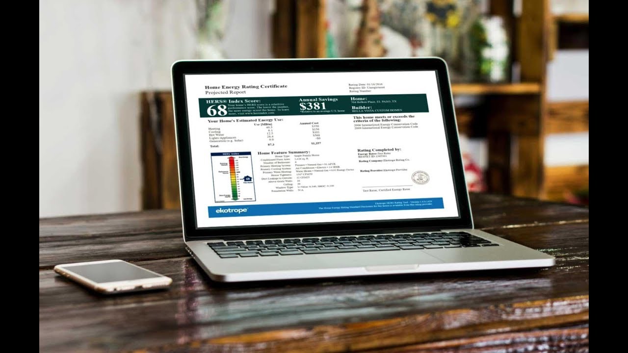 Using a Web-based Home Energy Rating Score (HERS) for Improved Efficiency or LEED Success