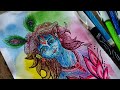 Shree Krishna Drawing 💗🧿 step by step 🎨🖌️👩🏻🎨 #krishnaart #ytvideo #harekrishna