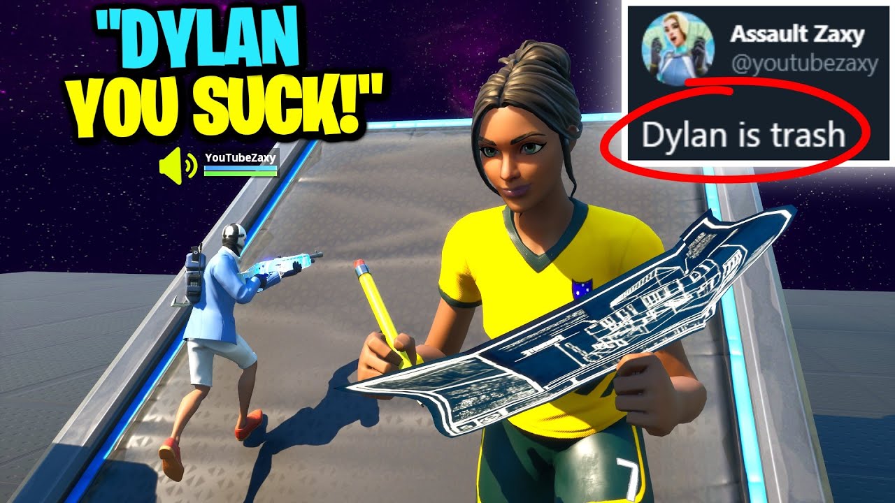 so i decided to 1v1 my biggest hater on fortnite... (trash ...