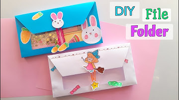 How to make Mini File Folder / DIY File Folder / DIY NOTEBOOK FOLDER Organizer - Back to SCHOOL