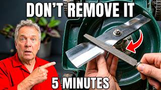 Sharpen Your Mower Blade in 5 Minutes WITHOUT Removing It (One $3 Tool)
