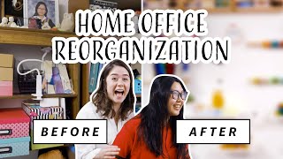 Home Office Makeover | EPIC DIY Craft Room Reorganization