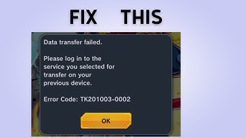 How to fix "Error Code: TK201003-0002" in Dragon ball legends | Fix Data Transfer failed
