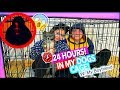 24 Hours In My Dogs Cage! *Challenge