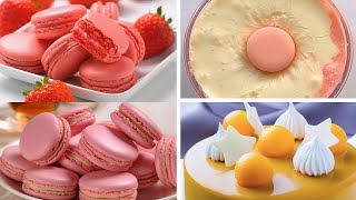 Satisfying Relaxing Video|🍧🍨🧁🍑Make Delicious Peach Macarons|Asmr|Tiktok