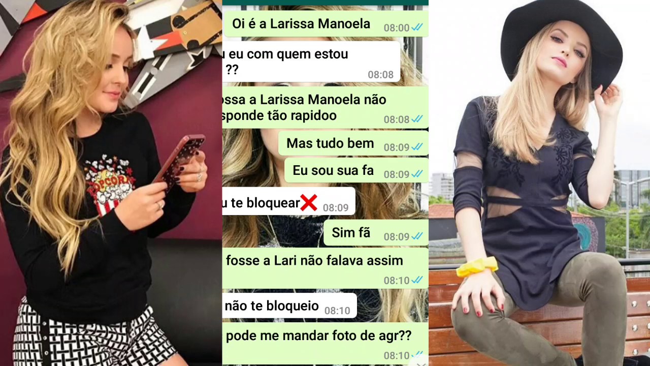 Fake da Larissa Manoela😒 - YouTube