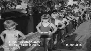 HD Stock Footage Tom Thumb Junior Beauty Contest 1930's Newsreel