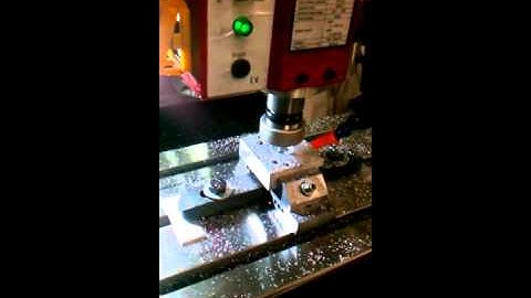 First Test Cuts on the New CNC Mill