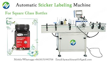 Automatic Non-dry Self-adhesive Sticker Labeling Machine for square glass bottle label applicator