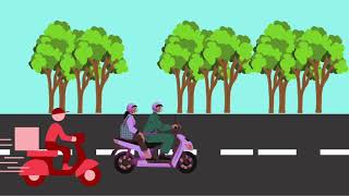 Motorcycle animation video / motorcycle animation created in canva