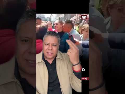 The president of Mexico stages a scene