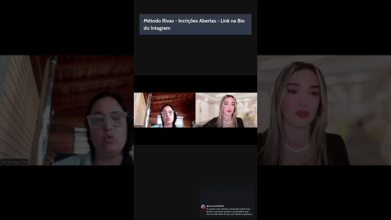 Assista a transmissão!Veja como minha aluna Fernanda mais que triplicou as vendas de imóveis.