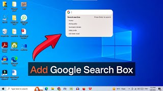 how to add google search bar to home screen !!