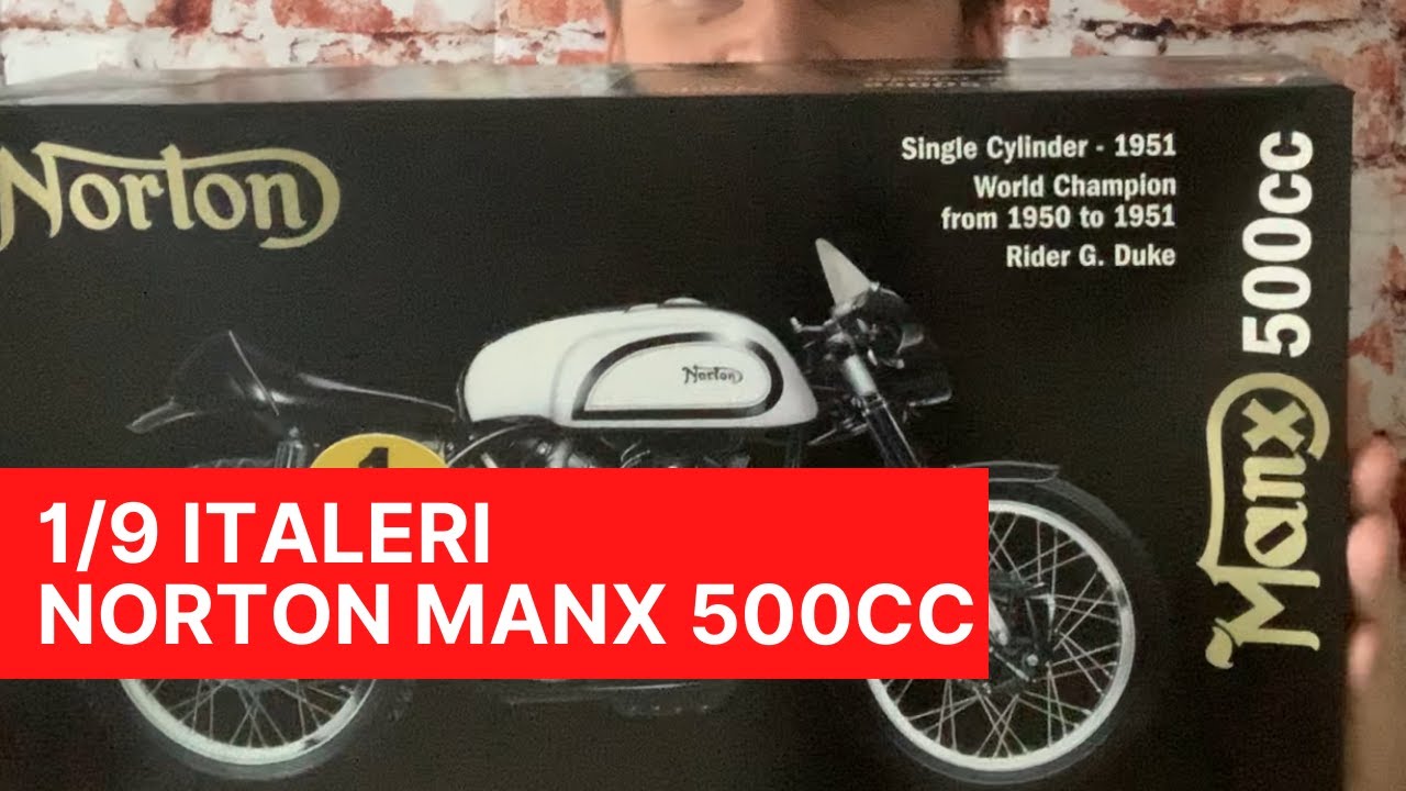 Italeri 1/9 1951 Norton Manx motorcycle 4602: A look inside the