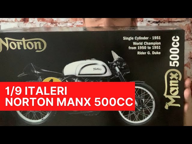 Italeri 1/9 1951 Norton Manx motorcycle 4602: A look inside the