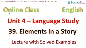 V457 English Elements in a Story Lecture with Examples Scholarship Std 5th Online Class