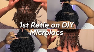 1st retie on my diy microlocs