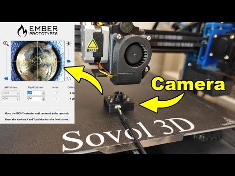 XY calibration camera for IDEX 3D printers by Ember