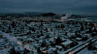 Snowy Sunset over Bellingham, WA | Jan 14th, 2020