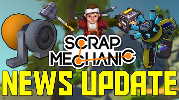 Scrap Mechanic News Update 4 Feb - Horn Block, Paint Tool, Toilets and Robot Concept Art!