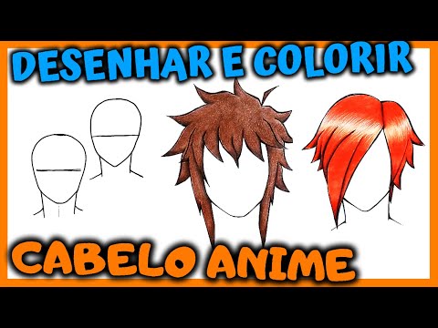 Leo Desenhista on X: Bora aprender como desenhar cabelo de Anime masculino?  Para ver o tutorial, clique no link 👉    / X