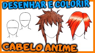 7 ideias de Cabelos masculinos para anime  cabelo desenho, cabelo manga,  tutoriais de desenho