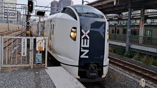 JR東日本E259系Ne012編成+Ne022編成　特急成田エクスプレス成田空港行き品川駅到着(2023/5/10)